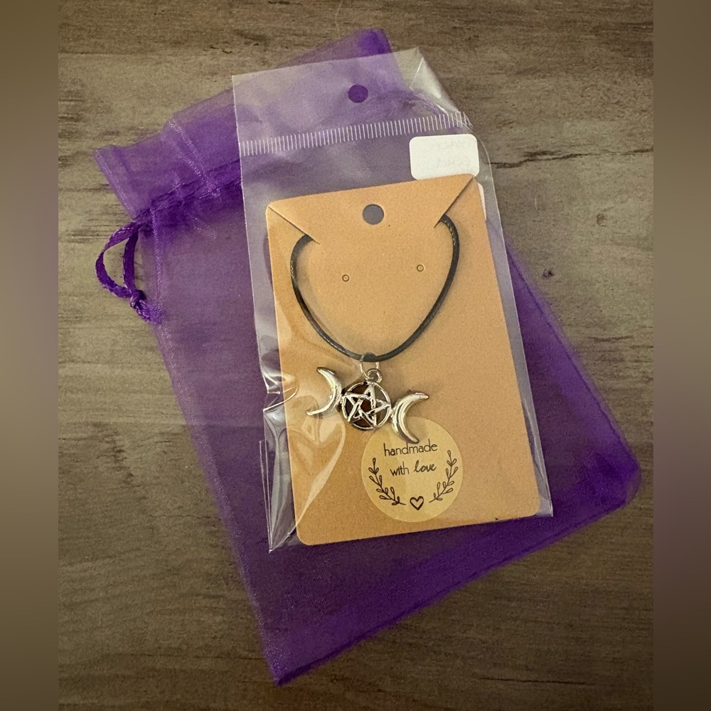 Handmade Triple Moon Necklace